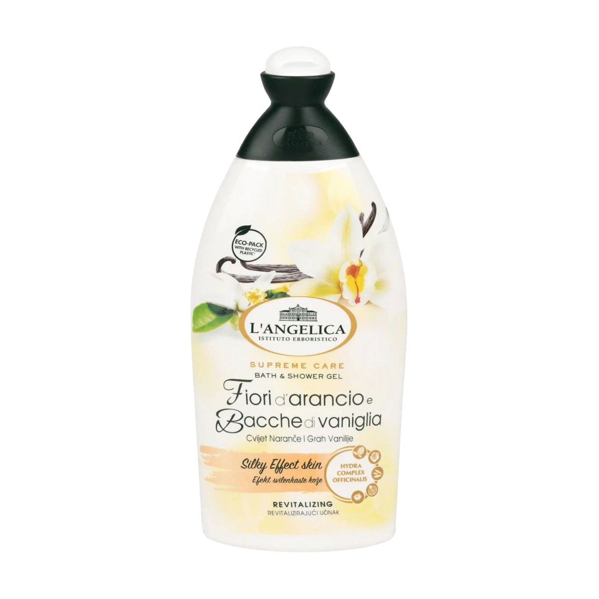 Живильний гель для душу та ванни L’angelica Supreme Care Bath &amp; Shower Gel з апельсином та ваніллю, 500 мл